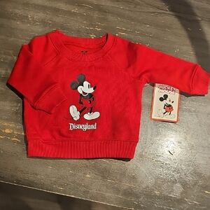 Disney Red Mickey Mouse Kids Sweatshirt